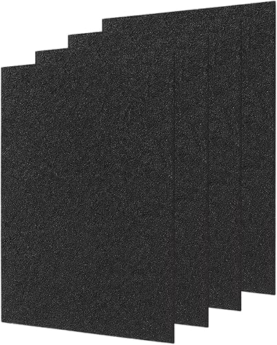 Nispira Reemplazo del prefiltro de carbón activado compatible con el purificador de aire Coway AP-1012GH, 4 hojas