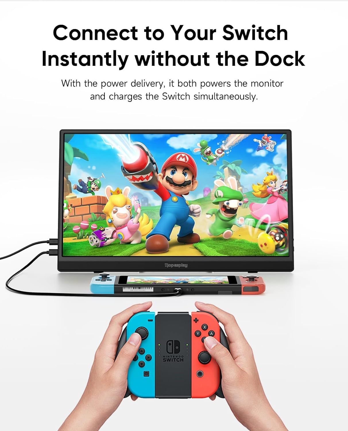 Portable Monitor, 15.6" FHD 1080P Travel Screen for Laptop, Ultra-Slim External Display With Kickstand, Screen Extender for PC Mac Phone PS4/5 Xbox Switch - Image 6