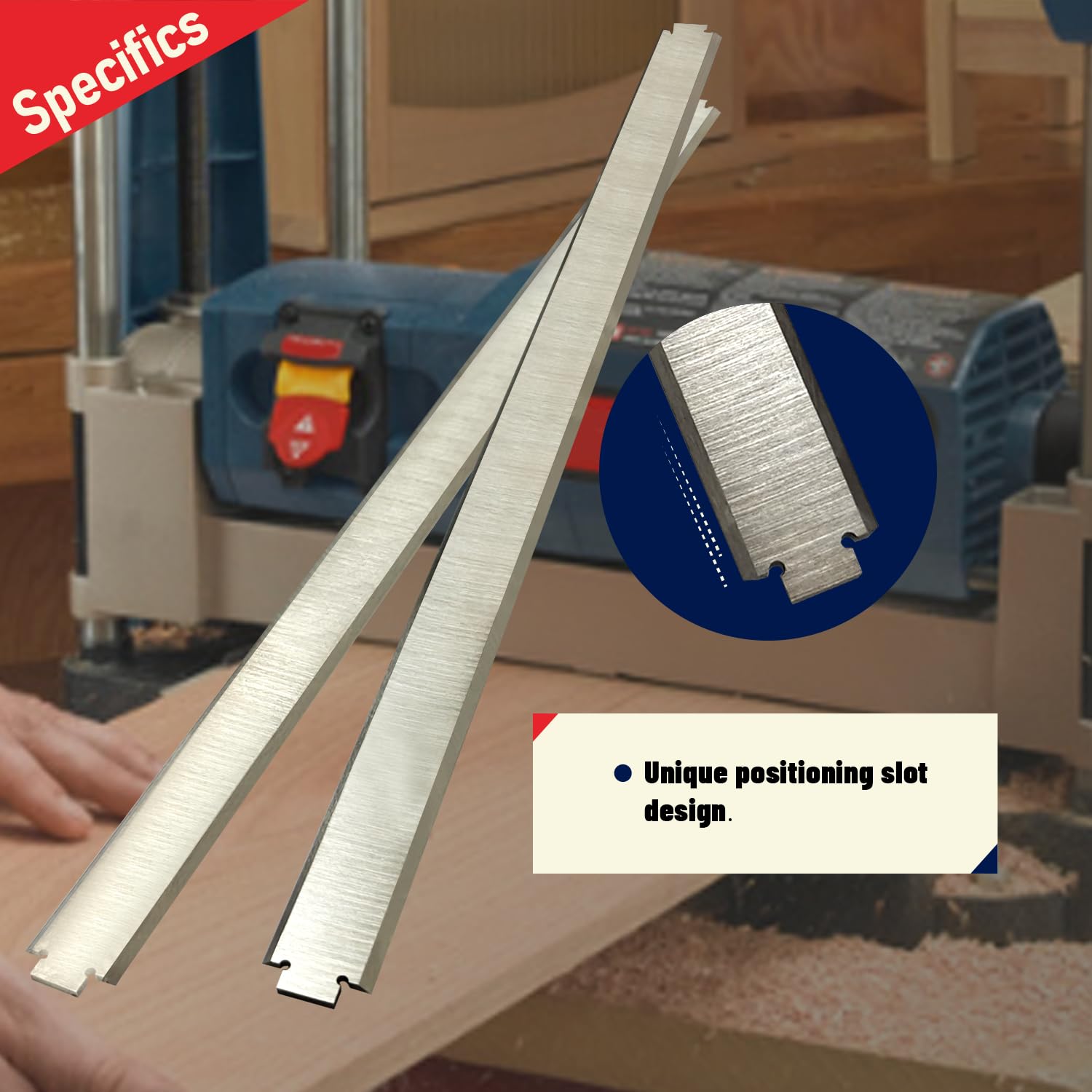 13 Inch Planer Blades for Ryobi AP1301 Planer Ridgid TP13001 TP13002 TP13000 AC8630 AC8630 Planer HSS 4pcs