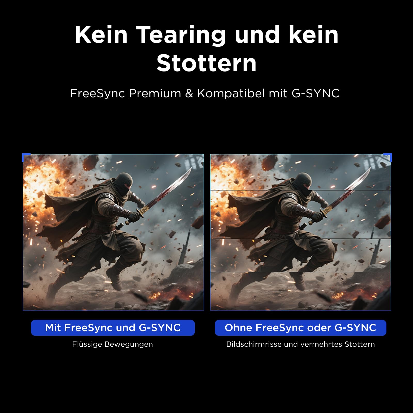 TCL Gaming Monitor 27 Zoll QD-Mini-LED 27G64, QHD-Auflösung, 180Hz, Fast-HVA-Panel, HDR 600 nits, 1ms GTG Reaktionszeit, AMD Freesync, Kompatibilität mit G-Sync