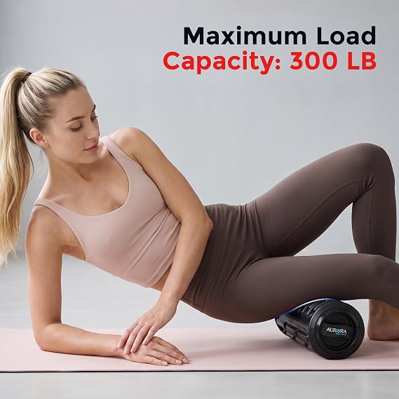 20-Inch Integrated Vibrating Foam Roller for Muscle Recovery with Storage