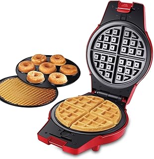 maszyna śniadaniowa wielofunkcyjna gofrownica 3 w 1 800 W domowy piekarnik mini przenośny elektryczny gofrownica z nieprzywierającą patelnią łatwa do czyszczenia, na śniadanie kanapki pączki bułki do jajek