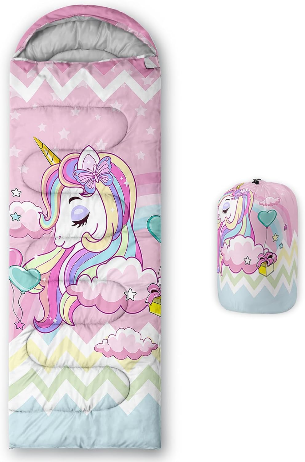 QOOMO Camping Sleeping Bags,3 Season Warm & Cool Weather,Lightweight,Waterproof Sleeping Bags for Adults & Kids,Traveling,and Outdoors,Camping Gear Equipment