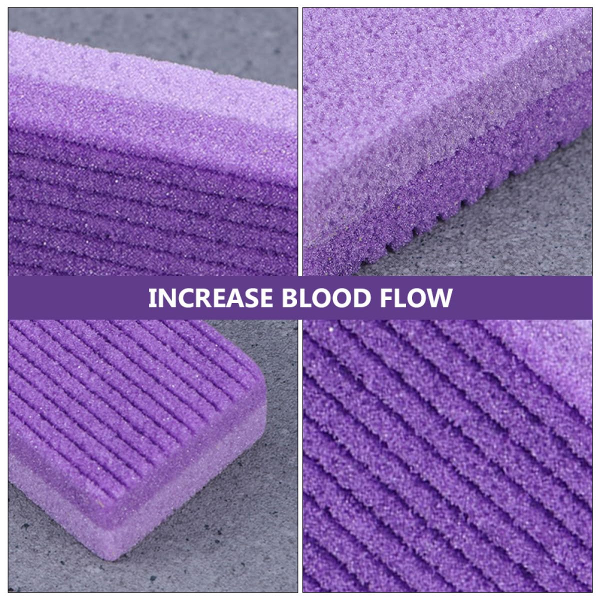 FRCOLOR 18 Piezas Herramienta De Molienda De Pie De Piedra Pómez Removedor De Callos Para Limas De Pies Exfoliante De Pies Frotamiento Tabla Para Frotar Los Pies Hombre Crujiente Púrpura
