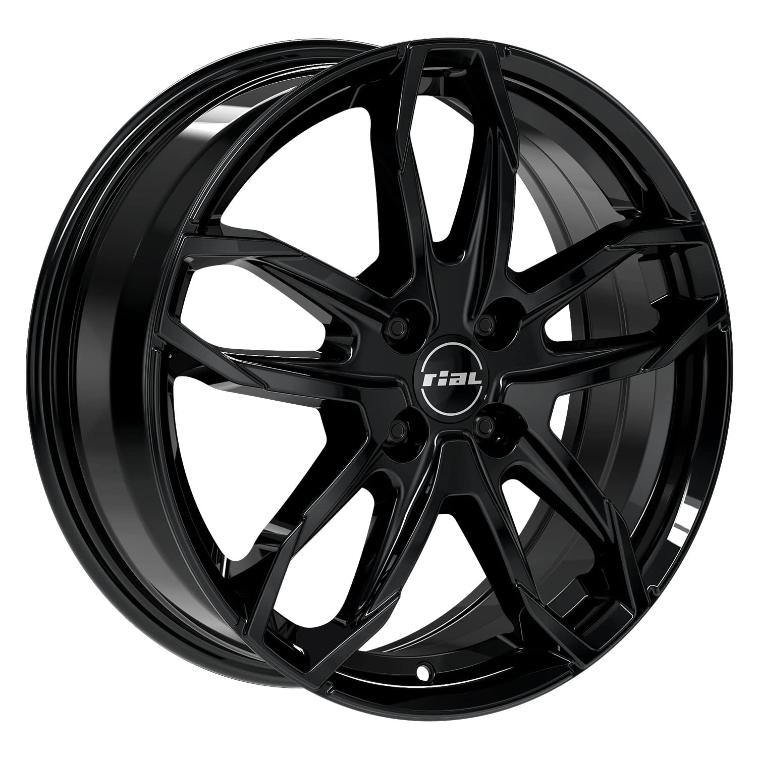 4x Llantas Rial Lucca 6.5Jx16 ET32 4x108 diamant-schwarz compatible con PEUGEOT 2008 208 308 e-2008 e-208