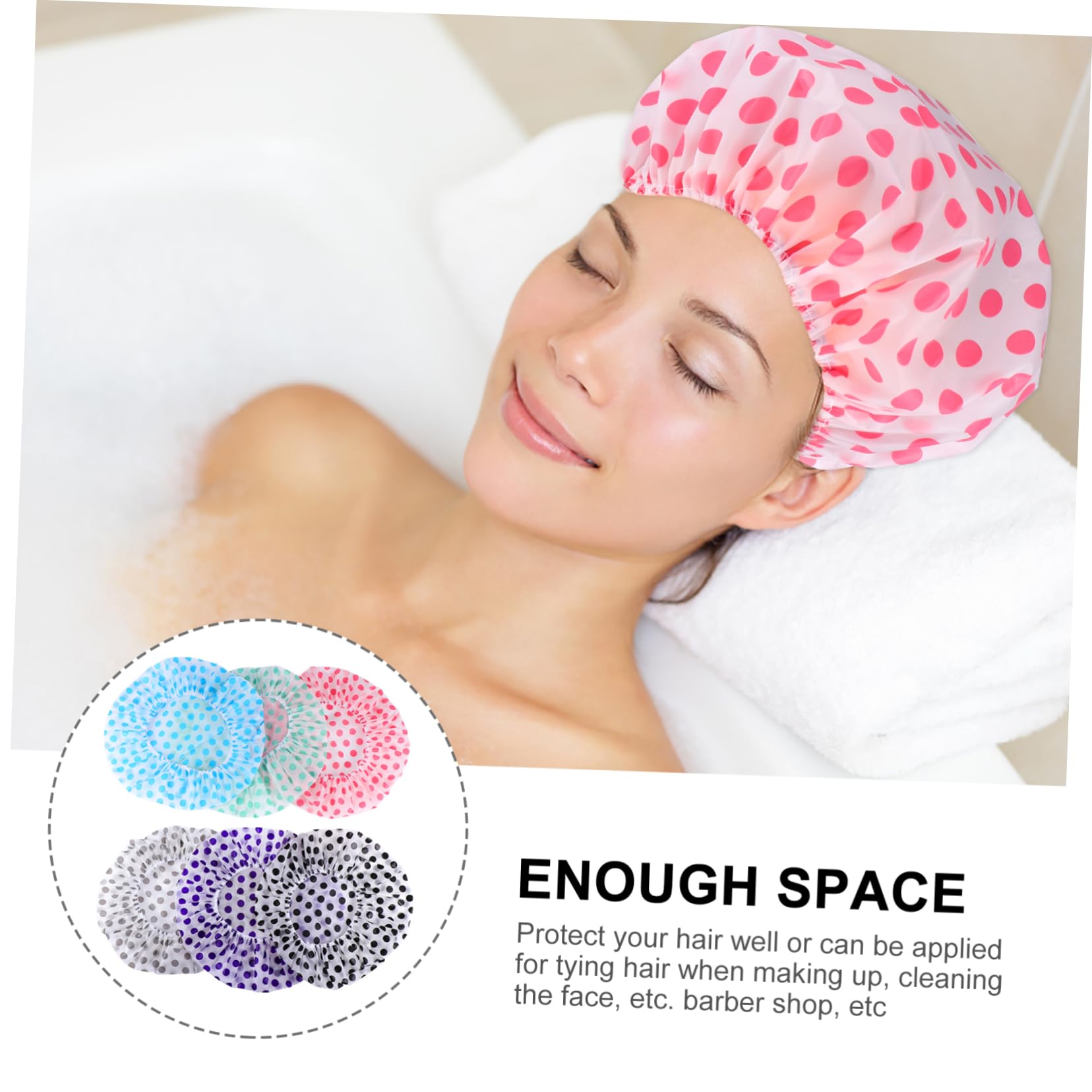 Beavorty 18piezas Gorro De Reutilizable Gorro De Baño Elástico Protección Para Cabello Sueño y Diseño Moderno
