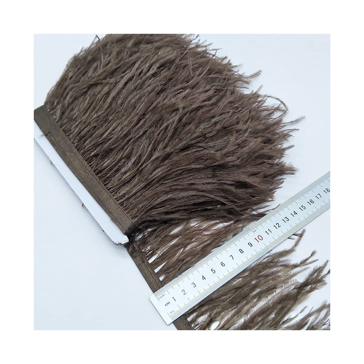 Bordure en plumes d'autruche vert menthe 9m pour customiser vos vêtements