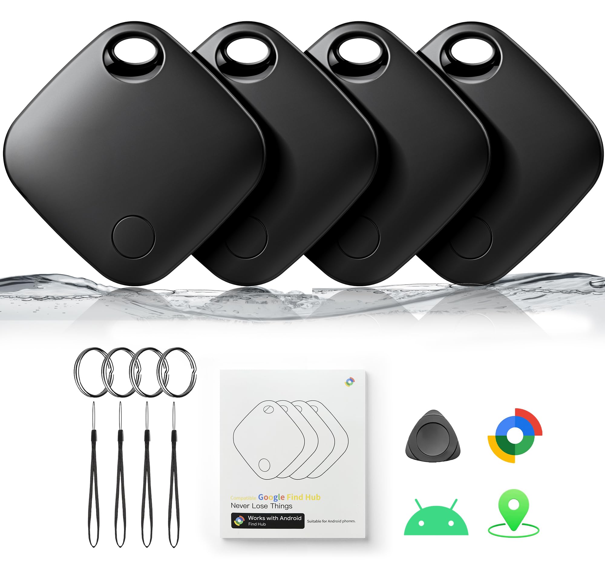 Photo 1 of GYNGUCI Air Tracker Smart Tags for Android - 4 Pack