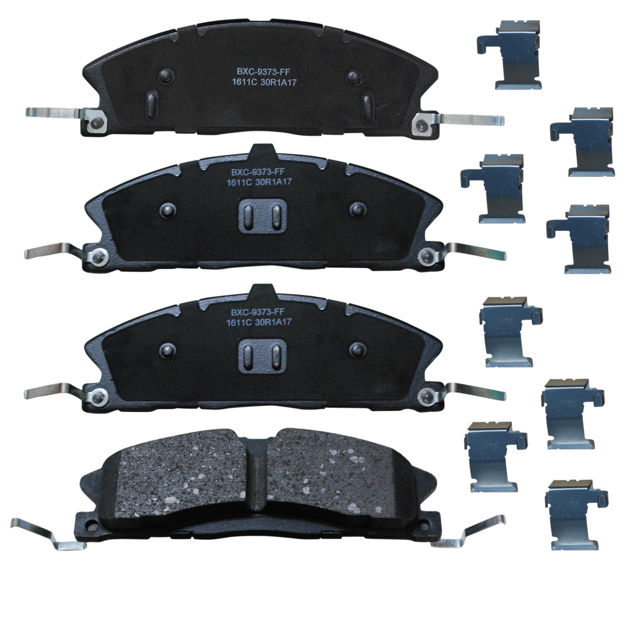 Bendix Premium SBC1611C Ceramic Front Brake Pads for Ford Explorer 2019-2014, Flex 2016, Flex 2019-2018, Police Interceptor Utility 2019-2016, Taurus 2019-2017, Lincoln MKS 2016, MKT 2019-2016