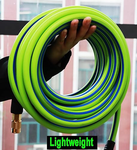 Miniatura 2 de YOTOO Manguera de aire de 14 pulgadas x 50 pies, manguera híbrida de compresor de aire resistente, flexible, ligera, resistente a las torceduras con