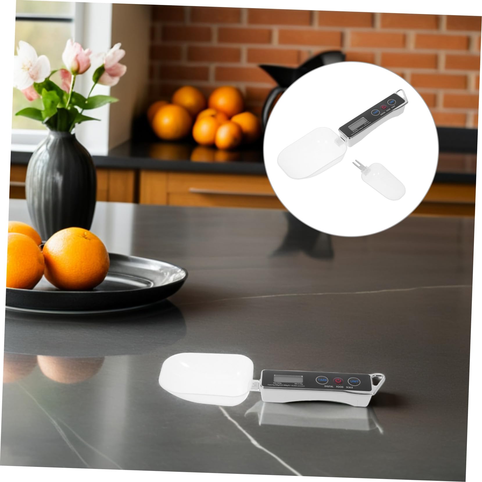 ABOOFAN 5 Juegos de cocina electronica cuchara de medición de electrónica báscula de peso de medición digital báscula de cocina el plastico