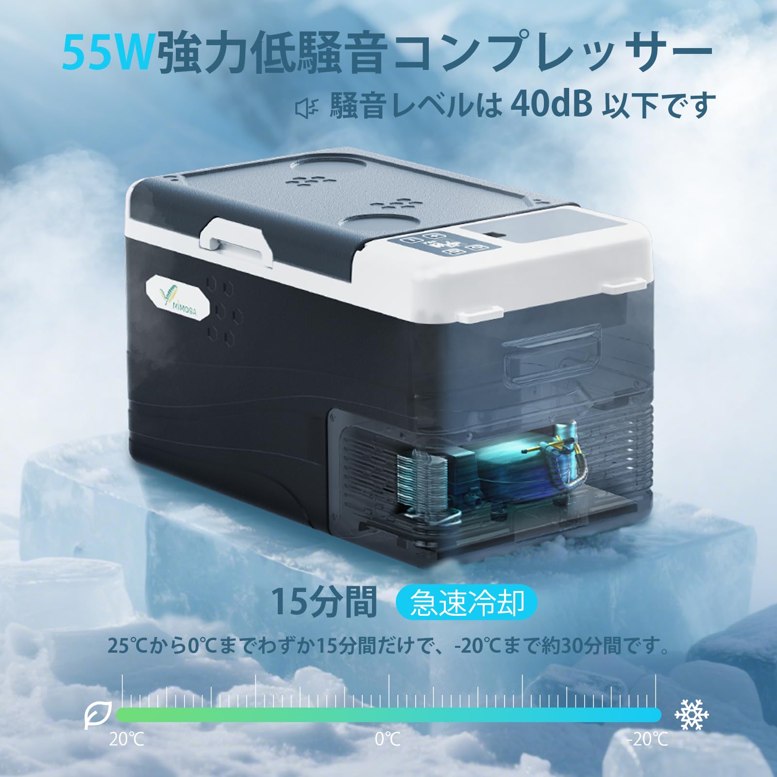 Amazon.co.jp: ポータブル 車載冷蔵庫 12L/18L/25L 3WAY電源対応可能