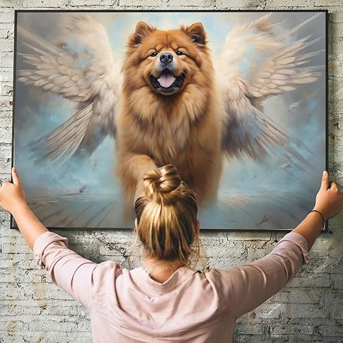 Miniatura 6 de Thuan Chow Chow - Lienzo de memoria para perro, hecho en Estados Unidos, retrato de mascotas, impresión conmemorativa de pérdida de mascotas,