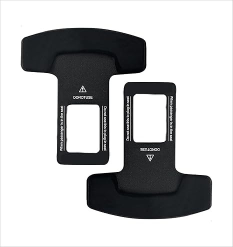 Trupradh Seat Belt Buckle Booster (BPA Free) Raises Your Seat Belt for Easy Access - Stop Fishing for Buried Seat Belts, Makes Receptacle Stand Upright for Hassle Free Buckling (Pack of 2)