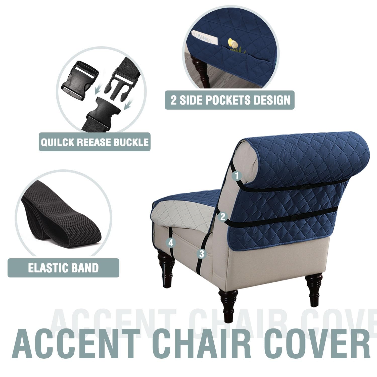 Amazon.com: ZYANLING Armchair Slipcovers for Recliner Sofa Quilted