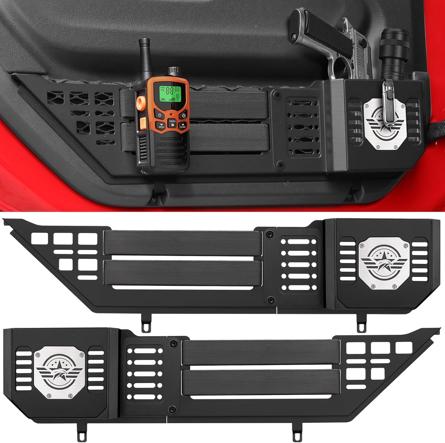 Organisateur Porte Métal Pour Jeep Wrangler JL/Gladiator JT 2018-2024