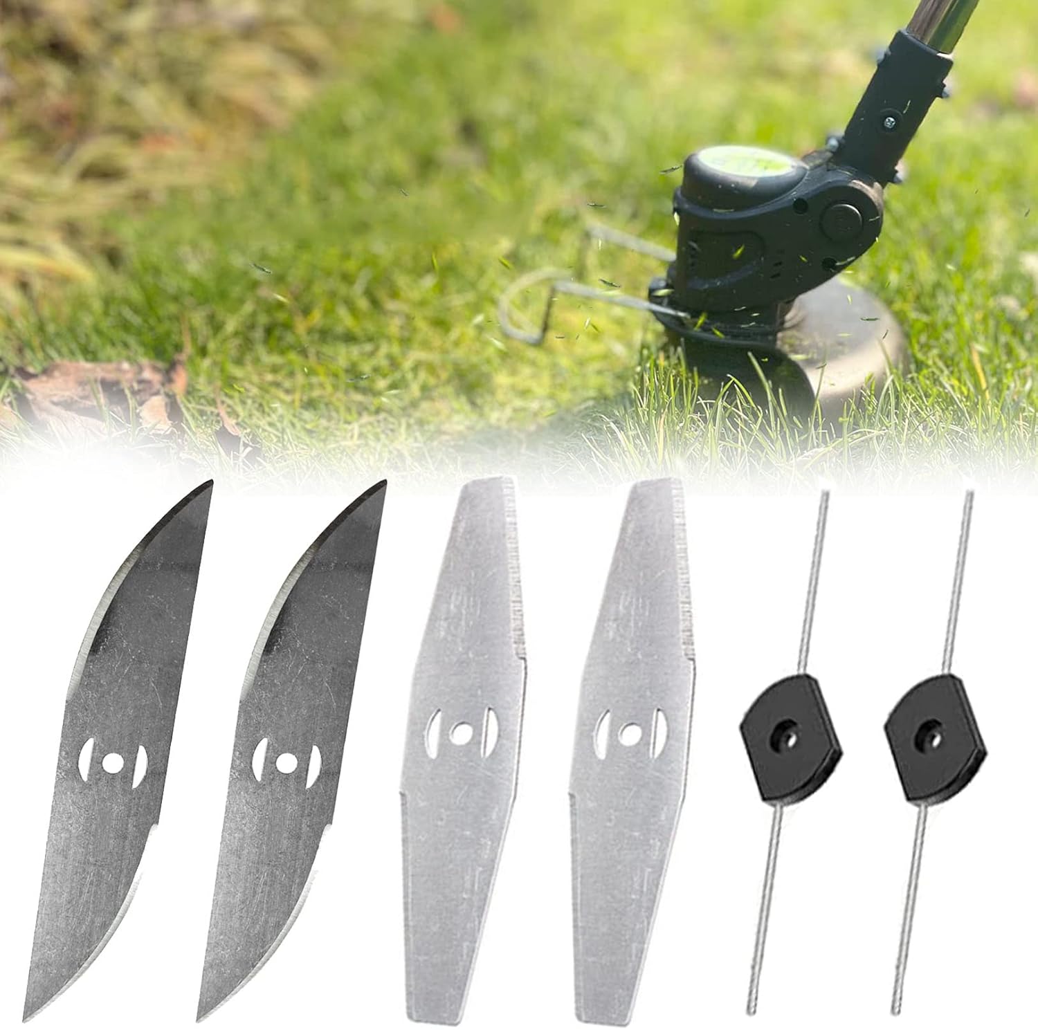 4Pcs Weed Wacker Replacement Blade Grass Trimmer Blade
