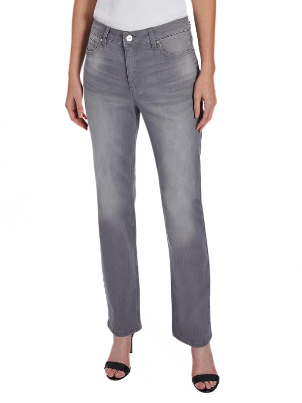 Jones New York Plus Size Straight Leg Lexington Jeans in Slater Wash by Jones New York - Used condition - US$21.92