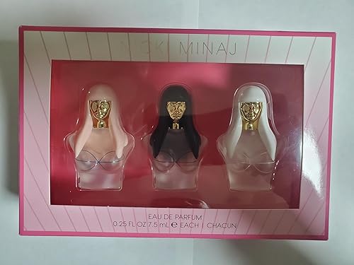Nicki Minaj Set de 3 piezas (Pink Friday, Queen, Pink Friday Special Edition) Eau De Parfum 0.25 oz / 7.5 mL