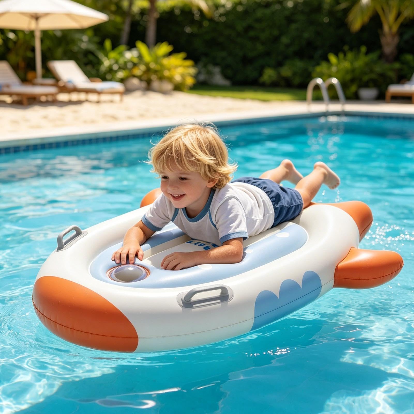 Aufblasbare Boards für den Cartoon-Design-Spielzeug mit seitlichem | Schwimmbrett für den Swimmingpool Für die Nutzung am See, auf dem Wasser, im Sand, beim Surfen und im