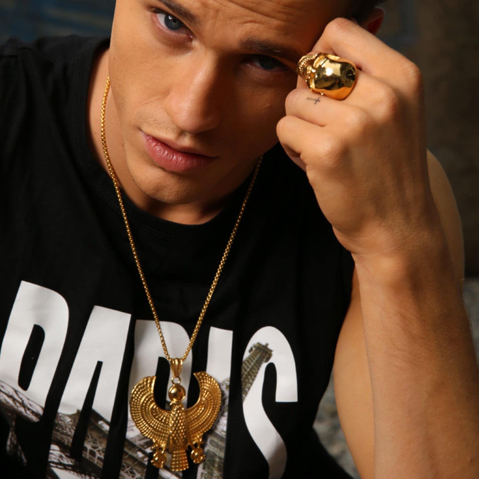 GWOOD Horus Bird Homica Pendant Egyptian Style 36 Inch Beaded Necklace : Buy Online At Best Price In KSA - Souq Is Now - Foto 13