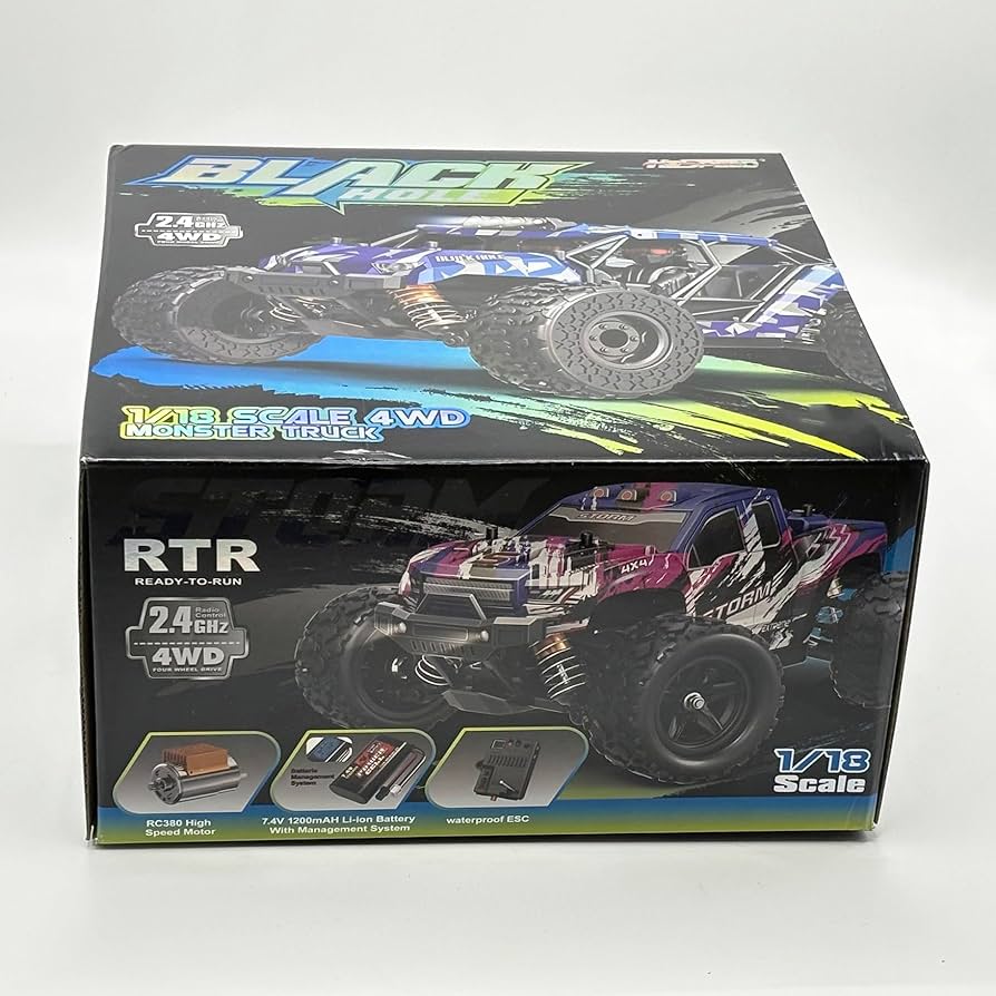 Amazon.com: HLSFWDRIVE RC Truck Off Road 1/18 RC Car 4x4 High