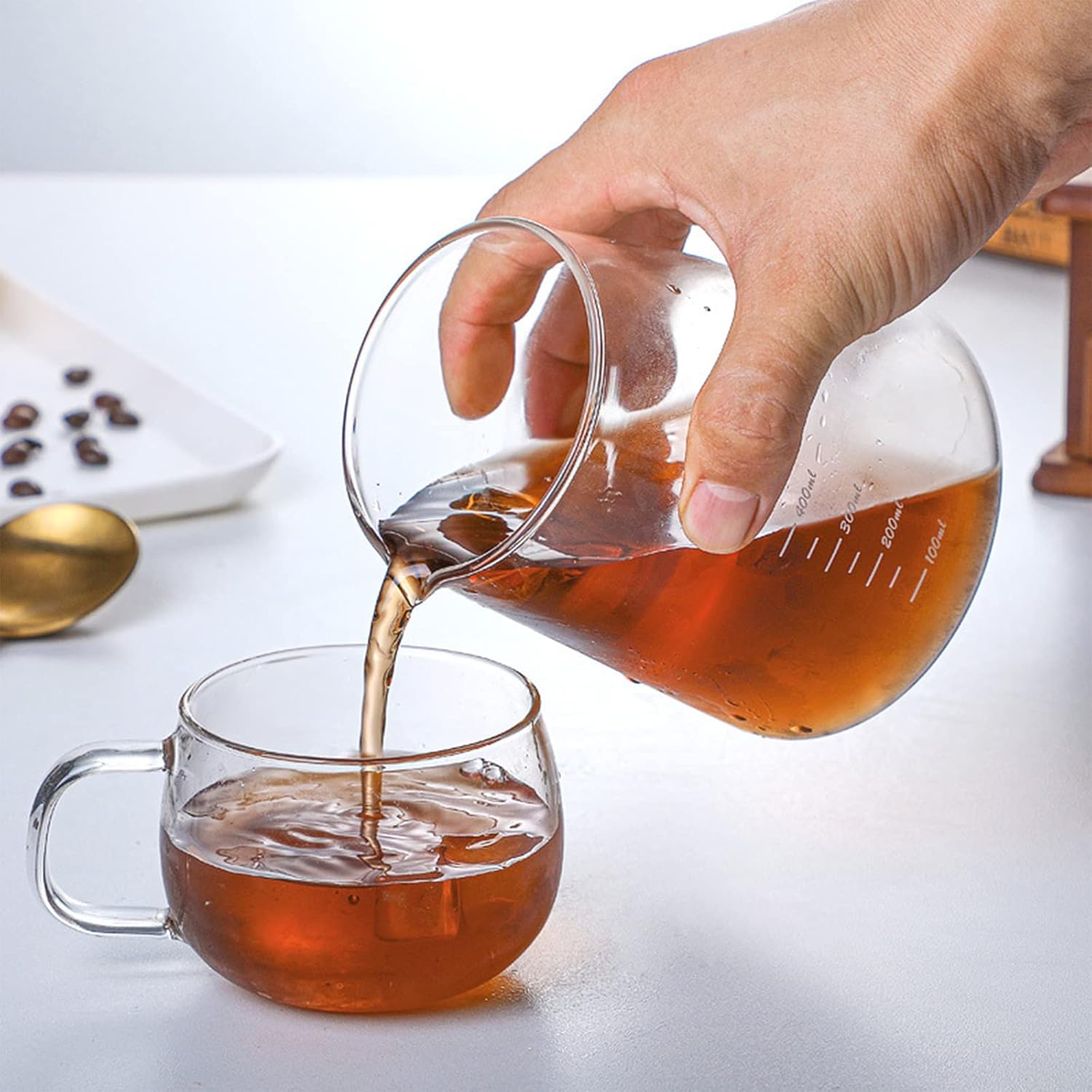 Cold Brew Coffee Maker Coffee Machine Coffee Portable Reusable Ice Drip Coffee Filter Glass Percolators Espresso Pot Cafe Maker 400ml