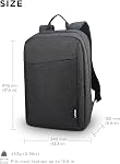 Lenovo Canada Laptop Backpack B210, 15.6-Inch Laptop and Tablet, Durable, Water-Repellent, Lightweight, Clean Design, Sleek for Travel, Business Casual or College, for Men or Women, GX40Q17225