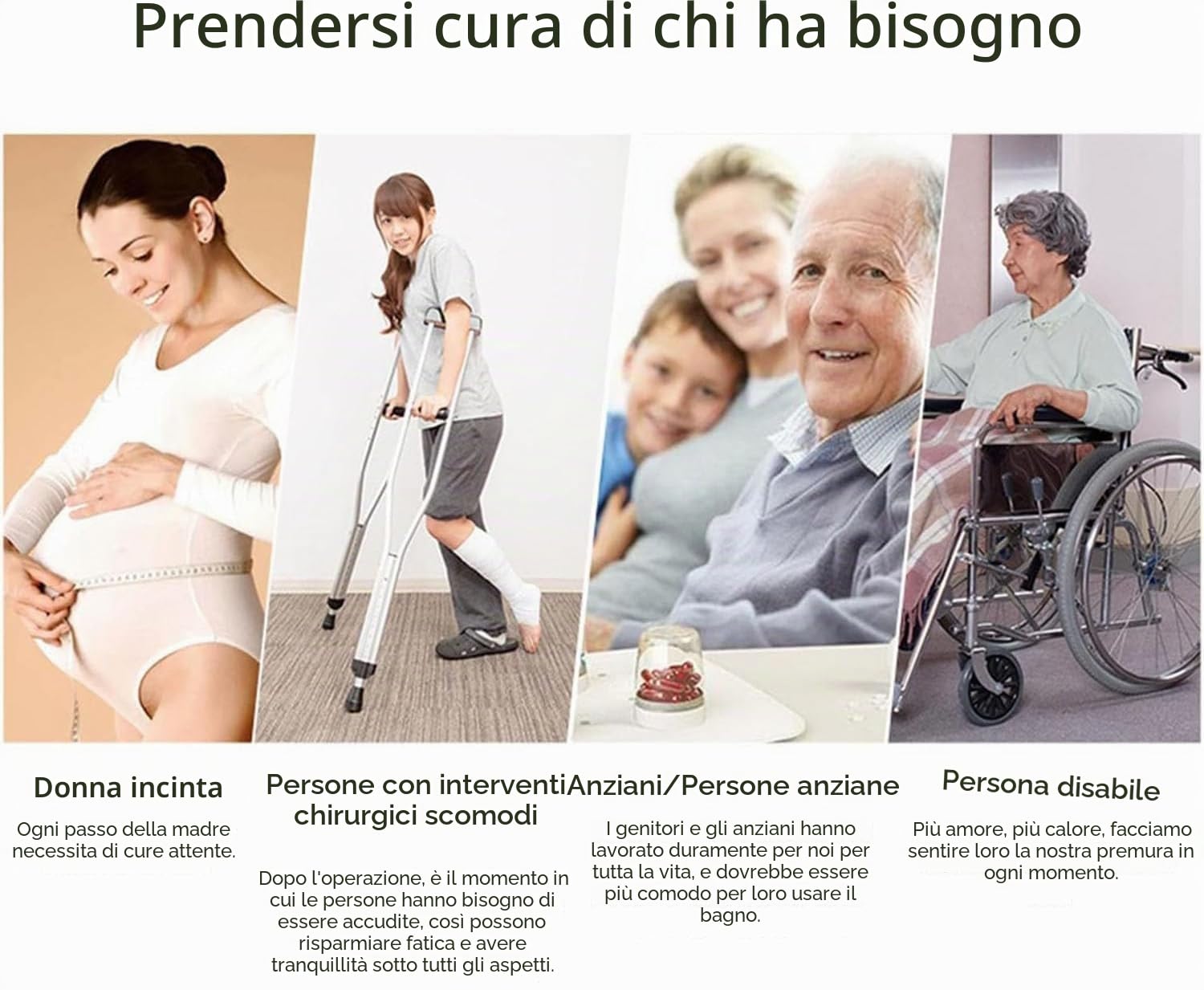 Maniglioni per Bagno, Maniglione di Sicurezza in Acciaio Inossidabile, Maniglia per Maniglione di Supporto per Bagno Montata a Parete, Maniglione di Sicurezza per Vasca, Doccia, WC(120cm)