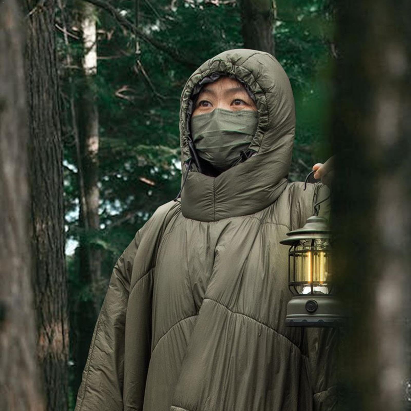 Amazon.co.jp: ポンチョ ブランケット 着る寝袋 2way 動ける シュラフ Amazon.co.jp: ポンチョ ブランケット 着る寝袋 2way 動ける シュラフ