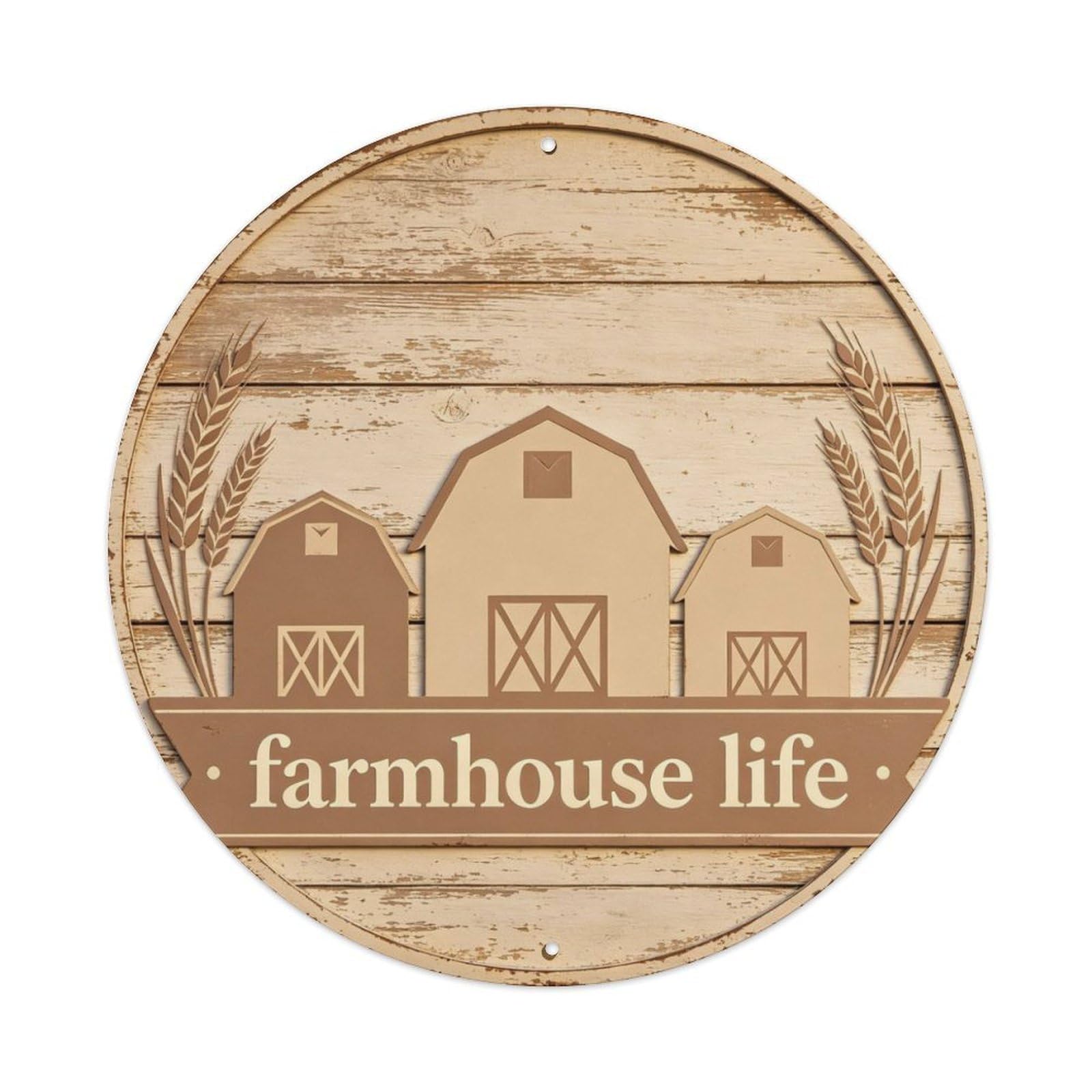 Farmhouse Life Metal Tin Sign Plaque