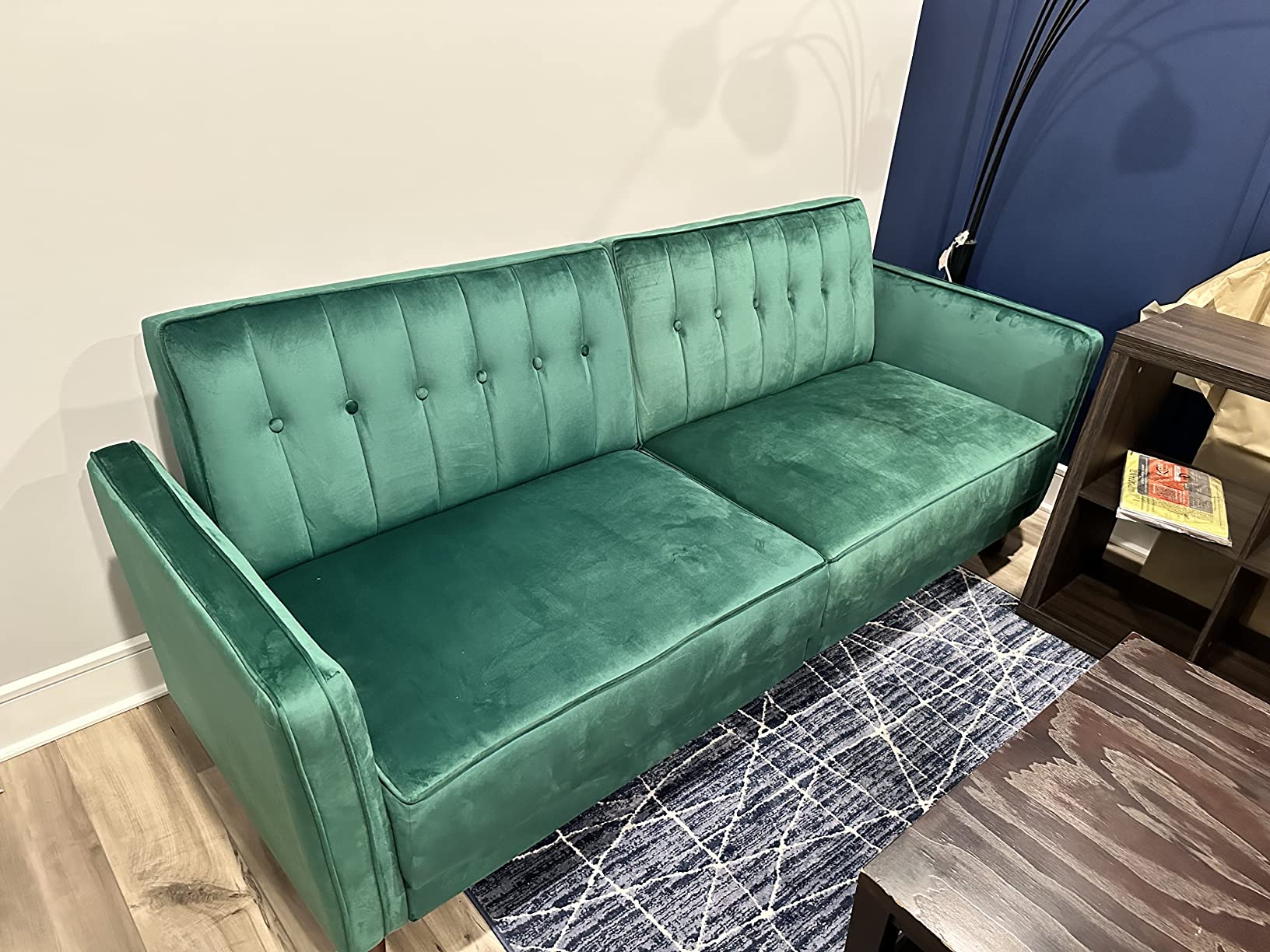 37/mo Finance DHP Ivana Tufted Transitional Futon and Upholstered