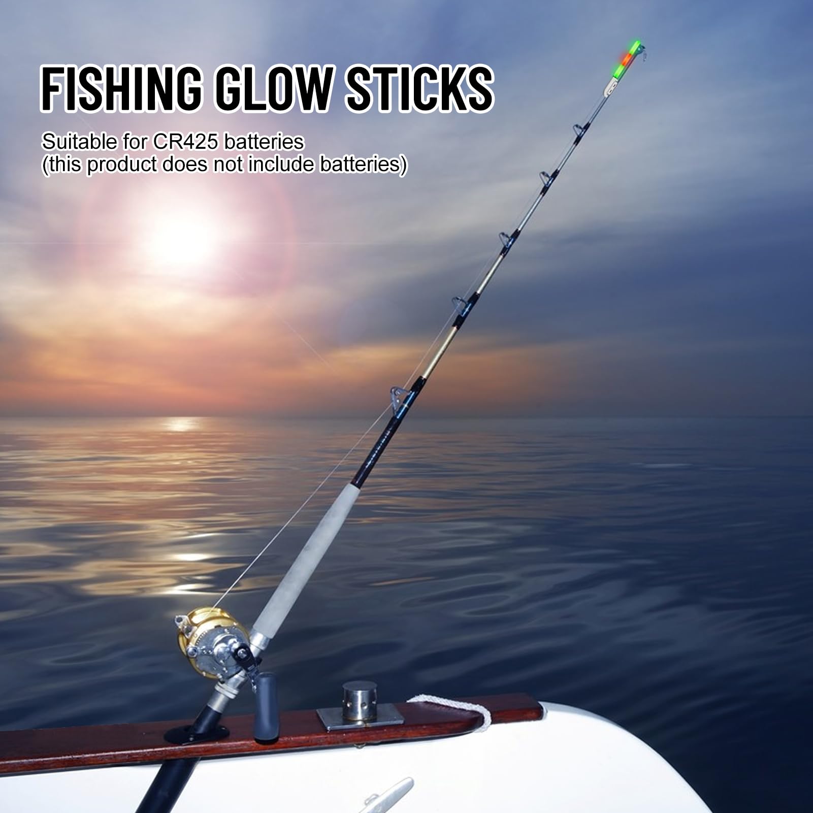 4 varillas luminosas para pesca de noche, fluorescentes, para pesca nocturna, fluorescentes