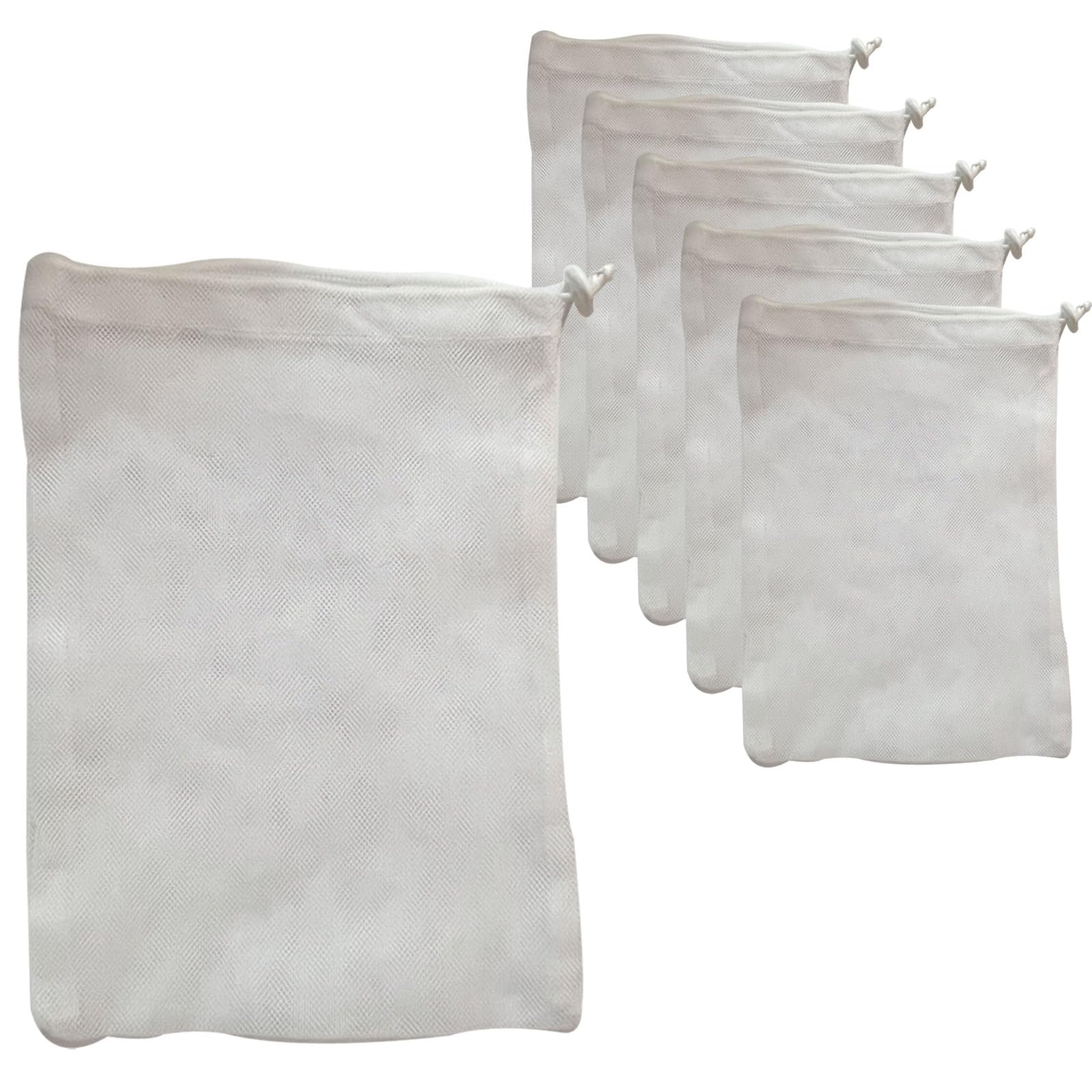 TVM DOUBLE NET MESH BAG FOR STORING VEGETABLES,FRUITS FOR KEEPING COSMETICS AND STATIONERY ITEM LARGE SIZE PACK OF 12