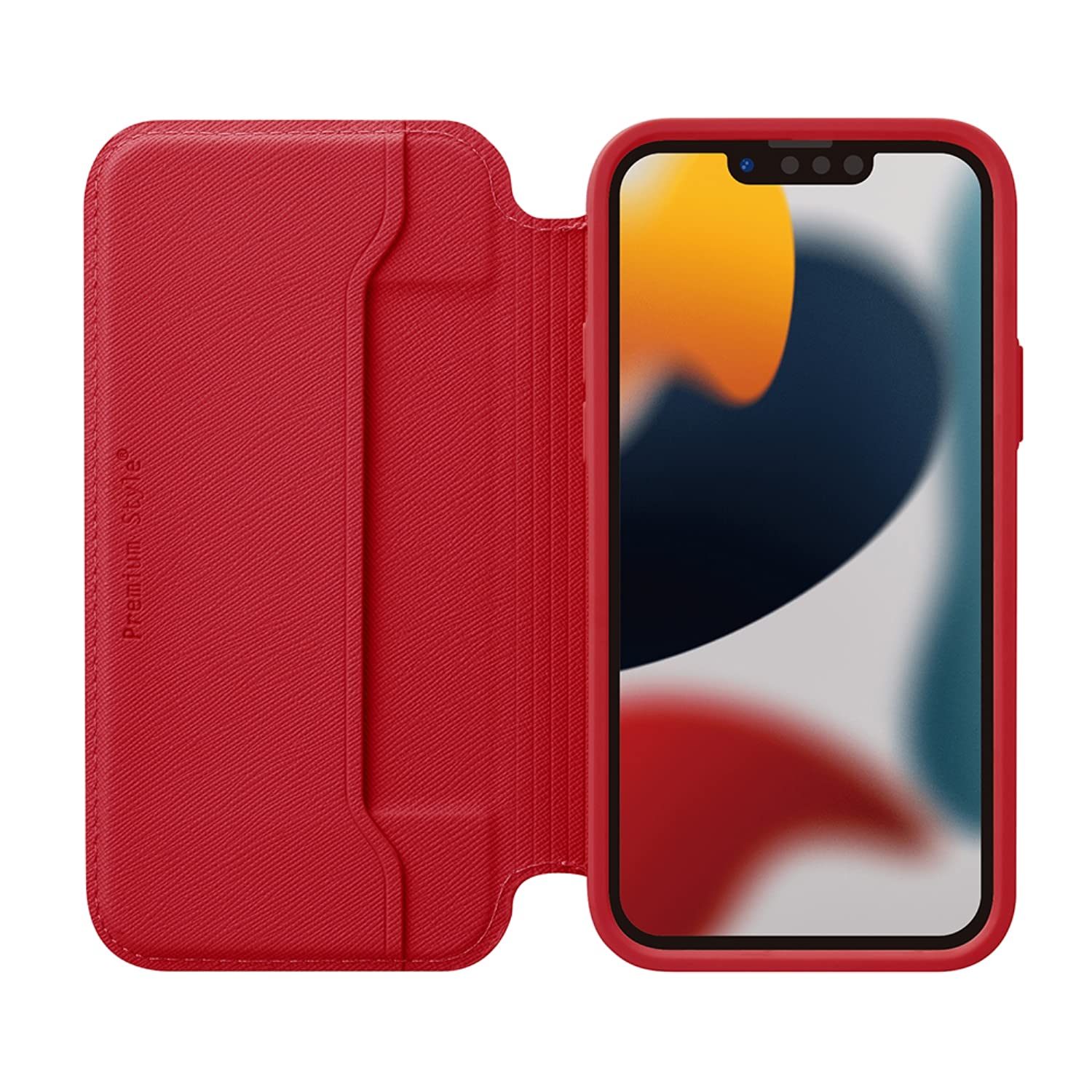 Apple iPhone13 フリップカバー付き Amazon.co.jp: Premium Style iPhone 13用 ガラスフリップケース