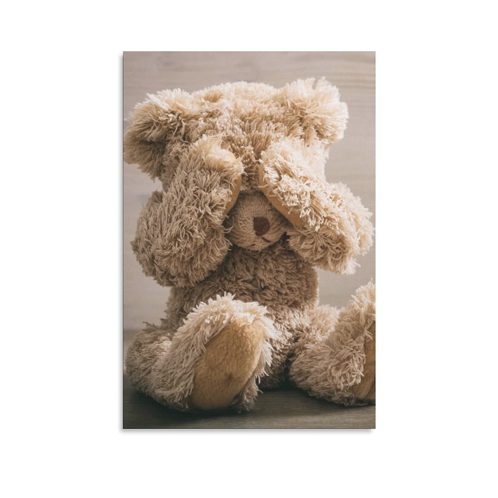 SDMFUNS Baby Toy Teddys Bear Canvas Poster Wall Art Decor Print Picture Paintings for Living Room Bedroom Decoration 20x30inchs(50x75cm)