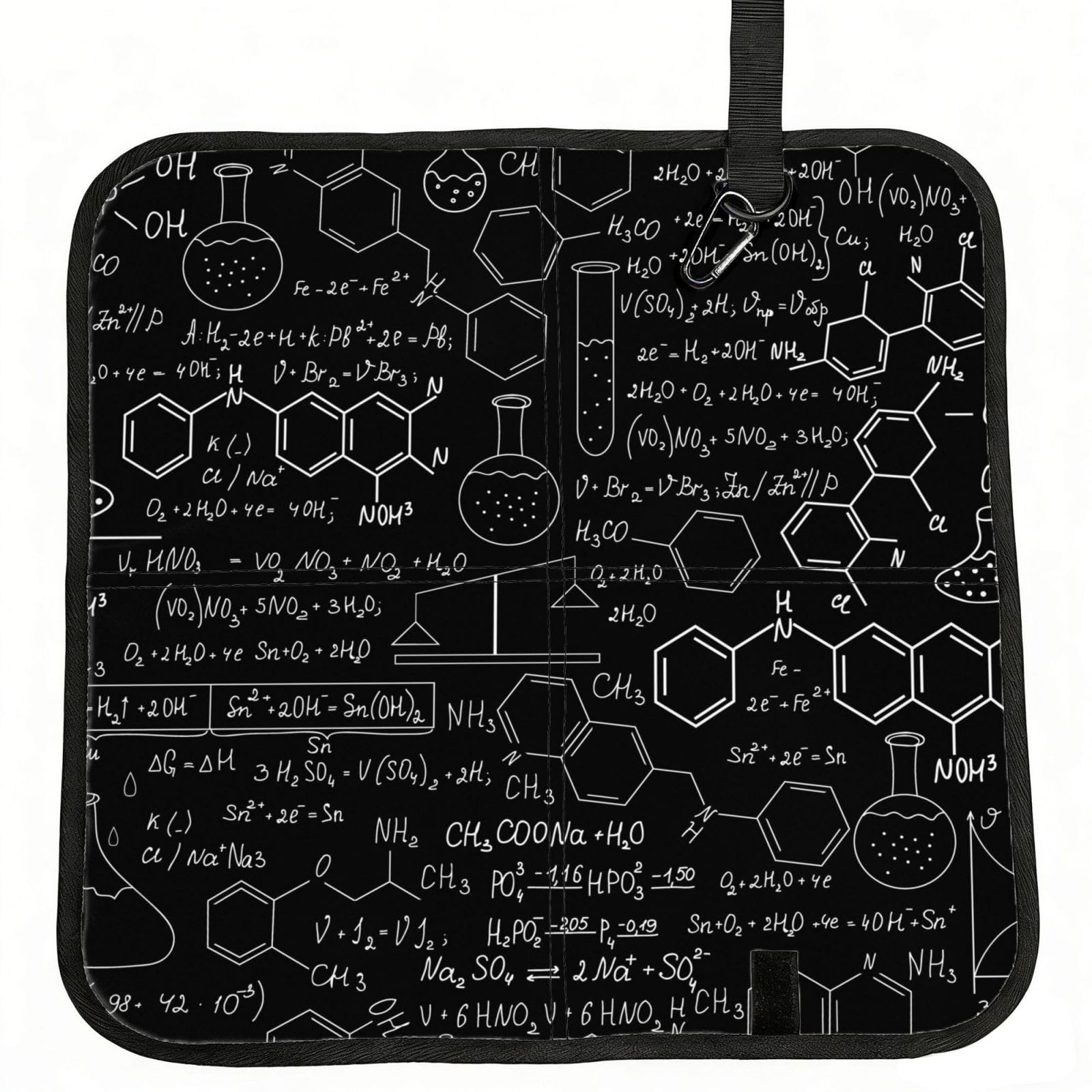 ERCgad Abstract Science Chemistry Print Foldable Seat Cushion Portable Chair Pad Lightweight Travel Outdoor Office Home