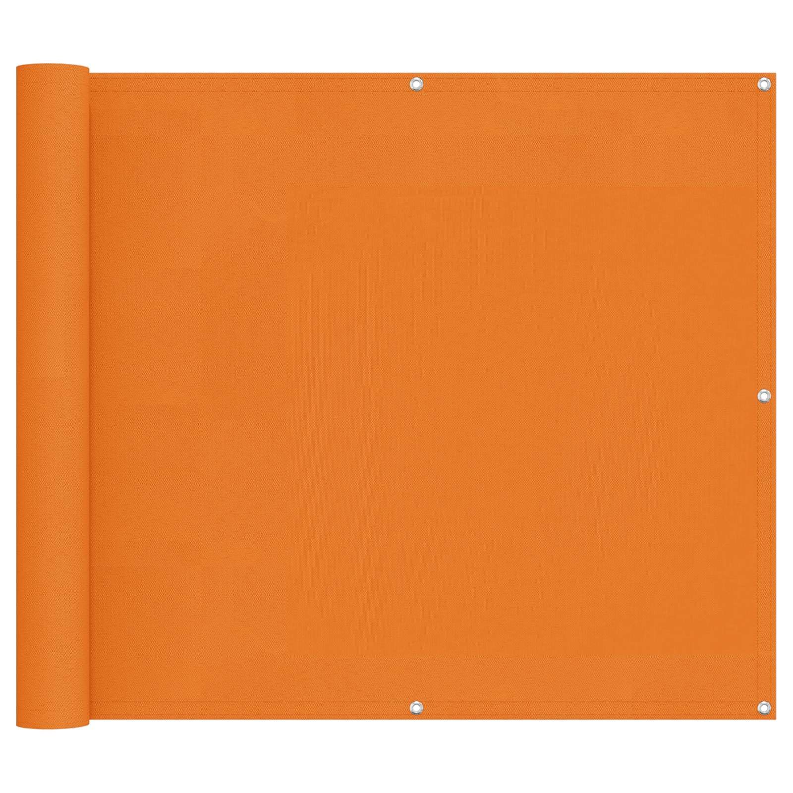 vidaXL Balcony Privacy Screen, Orange, 100 x 700 cm, Oxford Fabric, Modern Balcony Privacy Screen, UV-Resistant, Waterproof, Durable Solution for Garden, Patio, Patio Sail