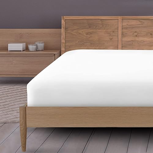 Miniatura 2 de Pacific Linens - Juego de 12 sábanas bajeras color blanco 200 TC mezcla de polialgodón calidad de hotel duradera comodidad y estilo de primera
