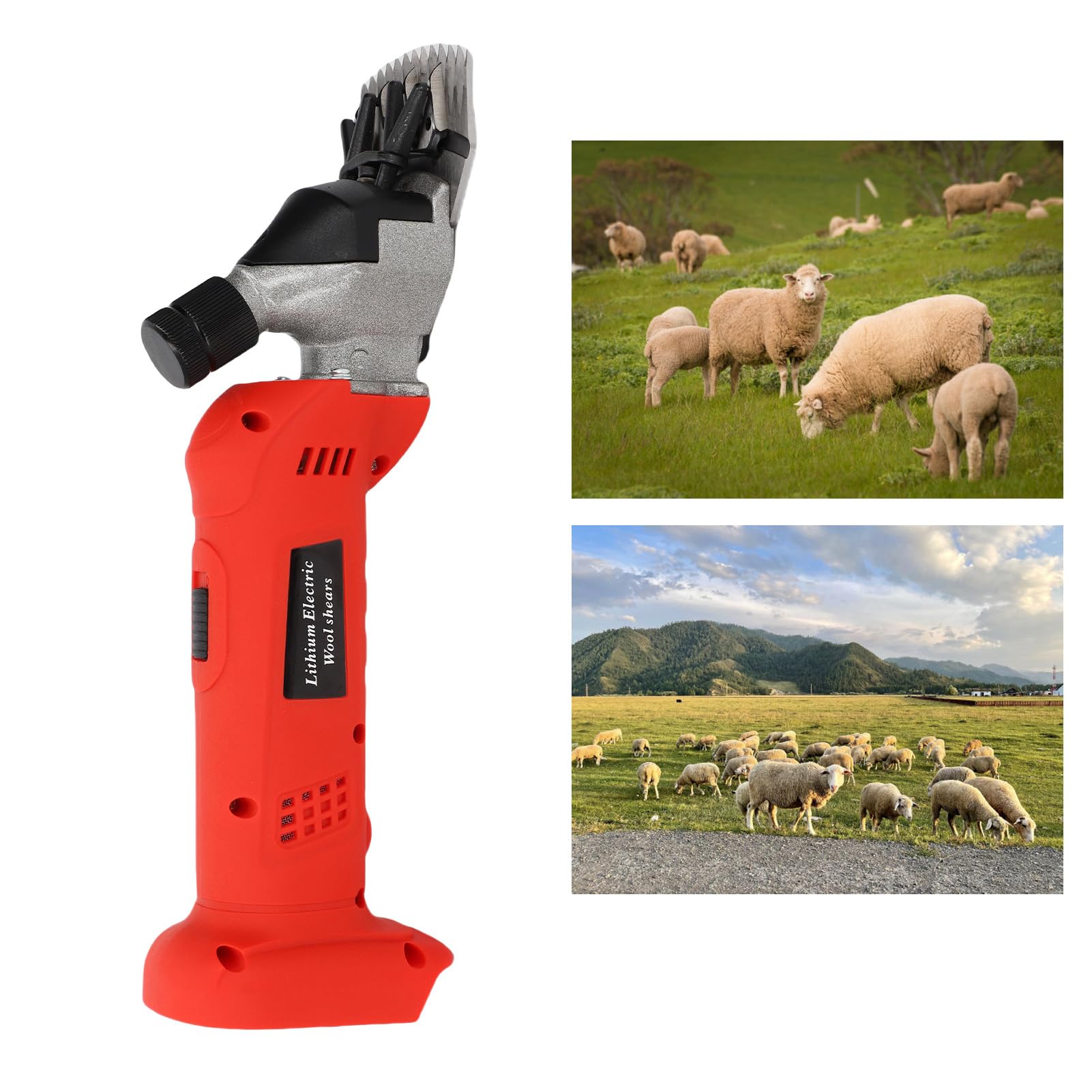 Forbici Elettriche Per Pecore Tosatrici Per Pecore A Batteria Tosatrice Per Lana Elettriche Con Batteria Da 21 V Motore Brushless A 6 Velocità Lama Regolabile Per Tosatura Delle