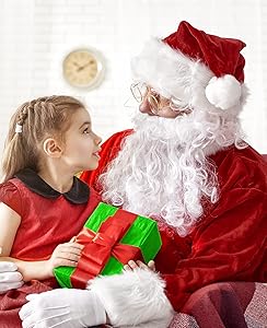 SHEJIZE Santa Claus Costume for Men Santa Costume Santa Suit Adults Men Santa Outfit