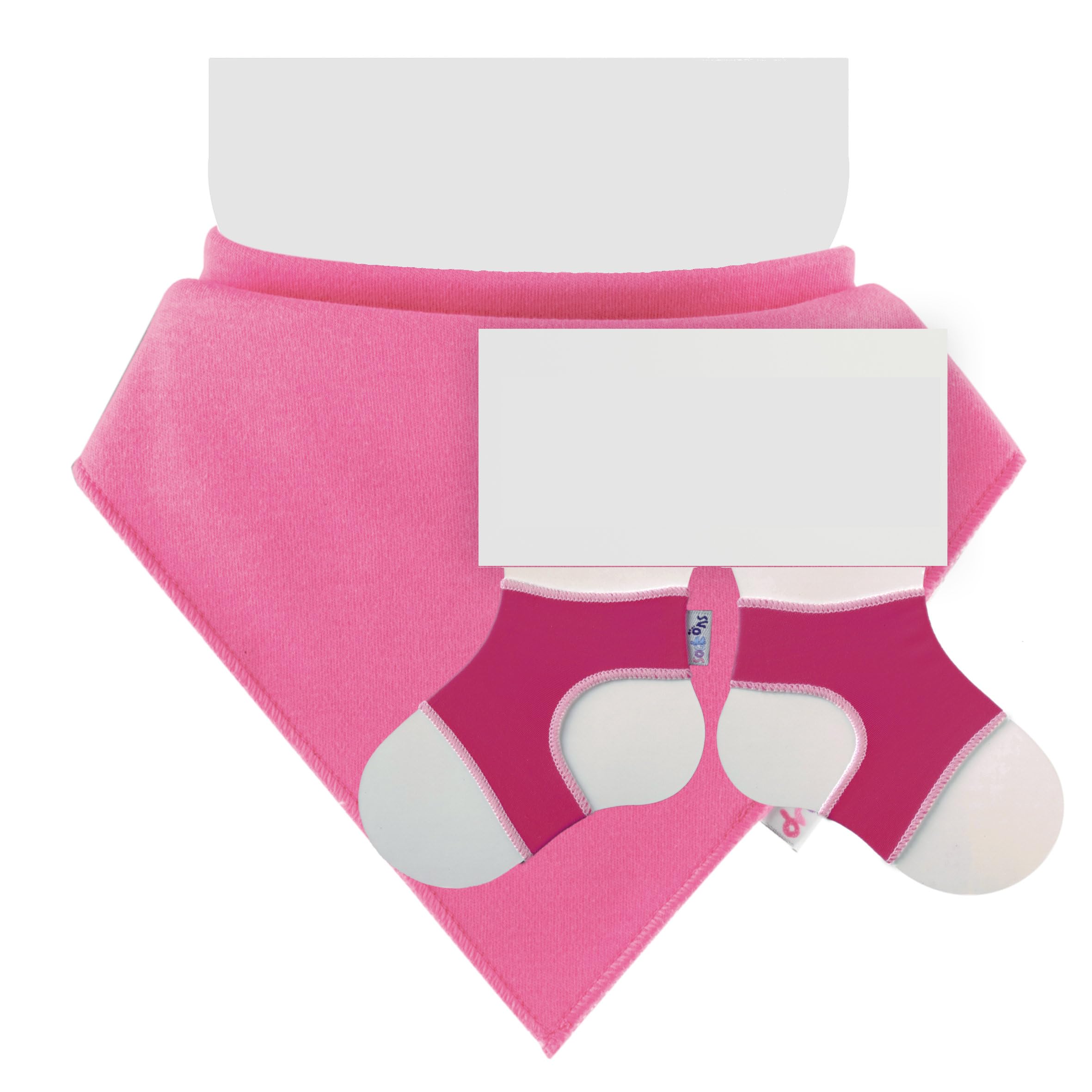 Sock Ons & Dribble Ons Fuchsia Dribble On with 0-6m Baby Gift