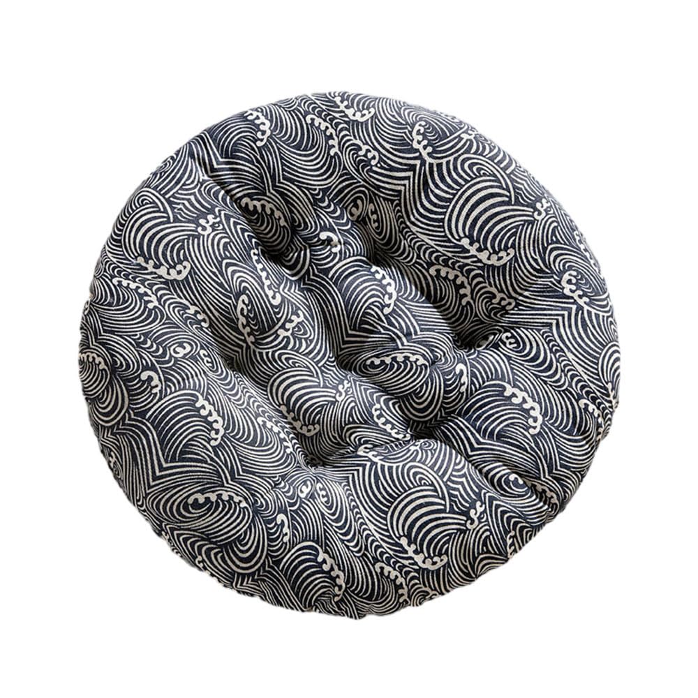 DOTBUY-SHOP Chair Cushions, Non Slip Garden Chair Cushions Round Seat Pads Comfortable Chair Pads for Children, Adult Seat Cushions for Dining Chairs (45x45cm,small waves)