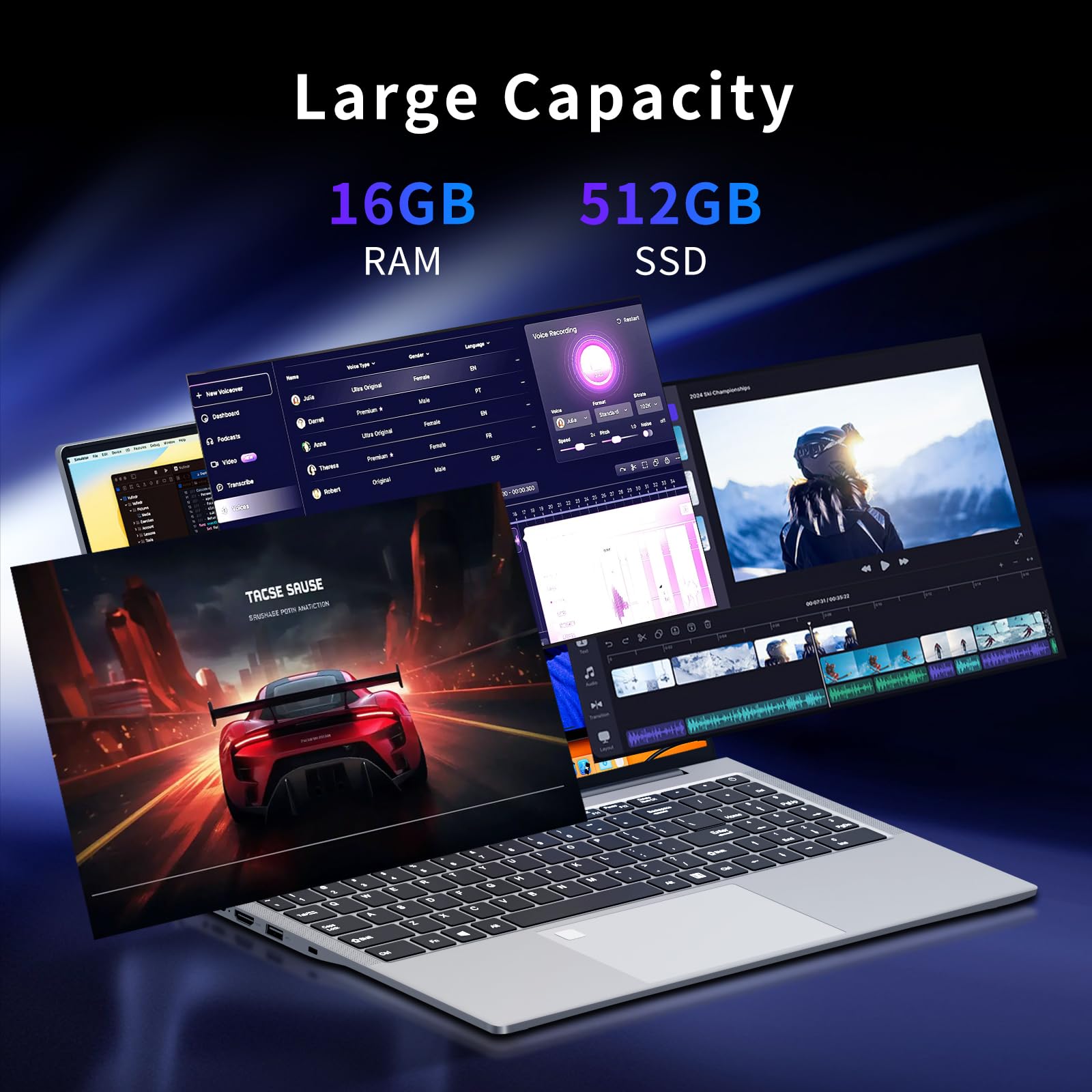 Core i7 1195G7 メモリ16GB SSD512GB 16:10 軽量 Ordenador Portátil 15,6 pulgadas, PC portátil Core i7-1195G7