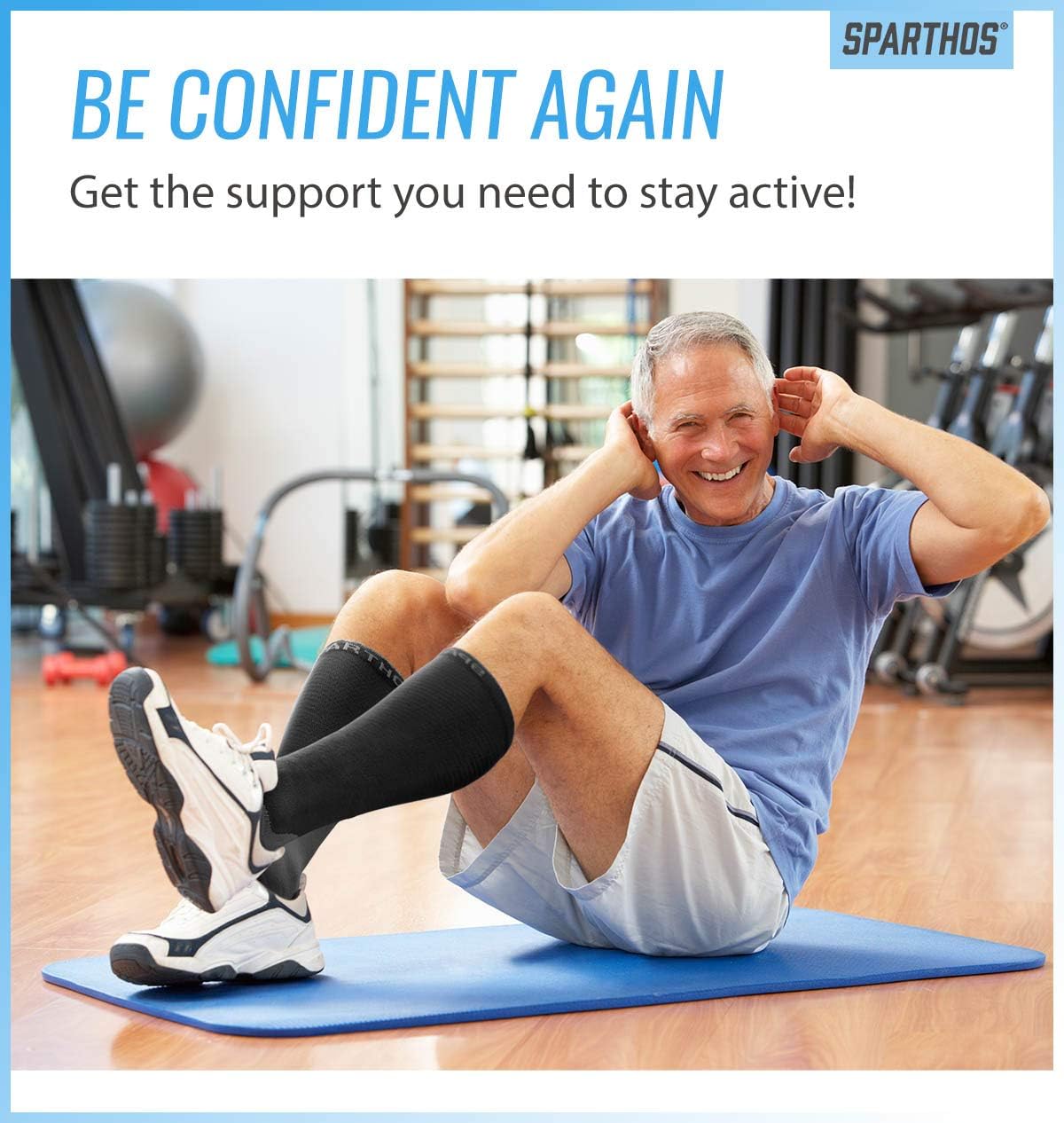 Sparthos Compression Socks (20-30mmHg) - Knee High Sock for Circulation, Running, Travel, Medical Support, Pregnancy, Nurses - Dr Sock Soothers Ankle Brace for Plantar Fasciitis - Womens (Black-SM) - Image 6