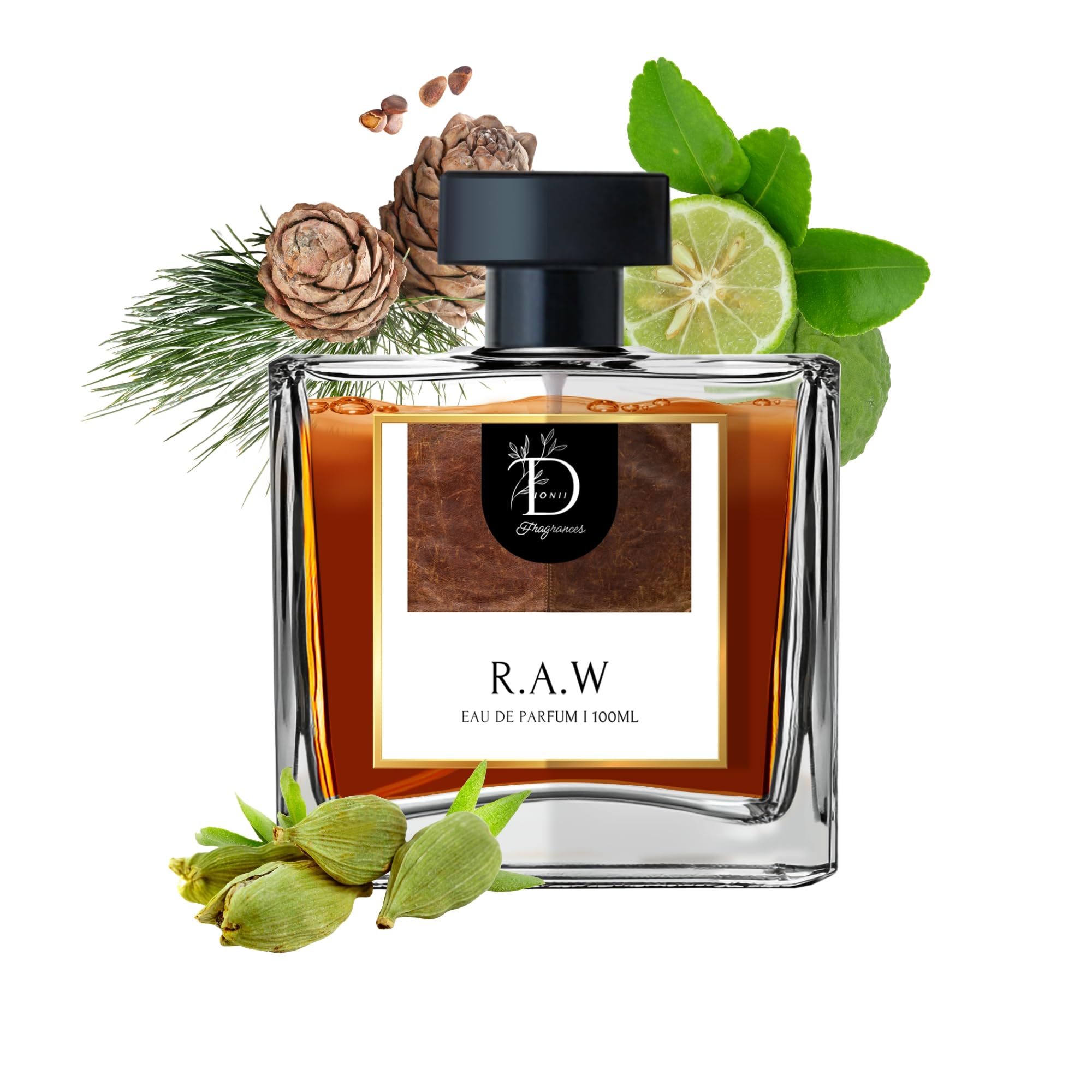 Dionii R.A.W. Mens Eau De Parfum Perfume | Long Lasting Cedar Fragrance With Cedar & Bergamot, 100 ML-image-43