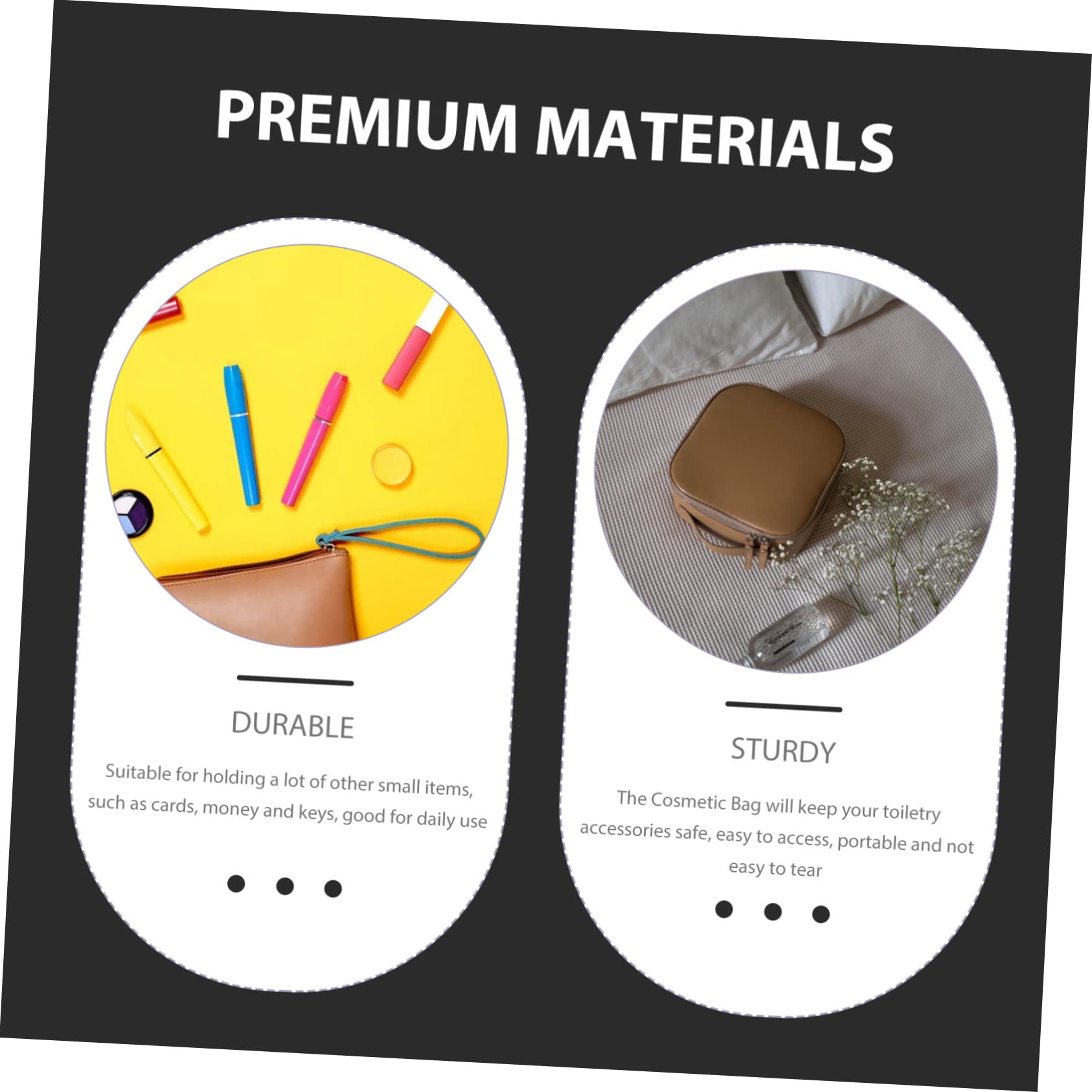 ifundom 4pezzi Borsa Cosmetica Righe Con Capacità Organizer Da Viaggio Pratico e Leggero Per Toiletta e Necessità Quotidiane Per Casa Ufficio e Viaggi