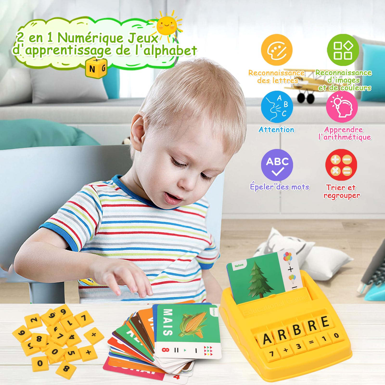 Jeux Educatif 3-8 Ans Jouet Fille Garçon 3 4 5 6 7 8 Ans Apprendre a