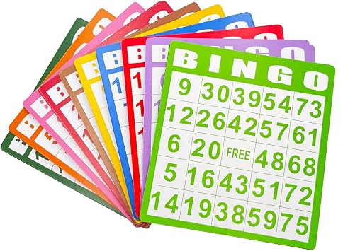 JUNWRROW Deluxe Bingo Game Set with 8 Metal Bingo Cage,600 Plastic Chips