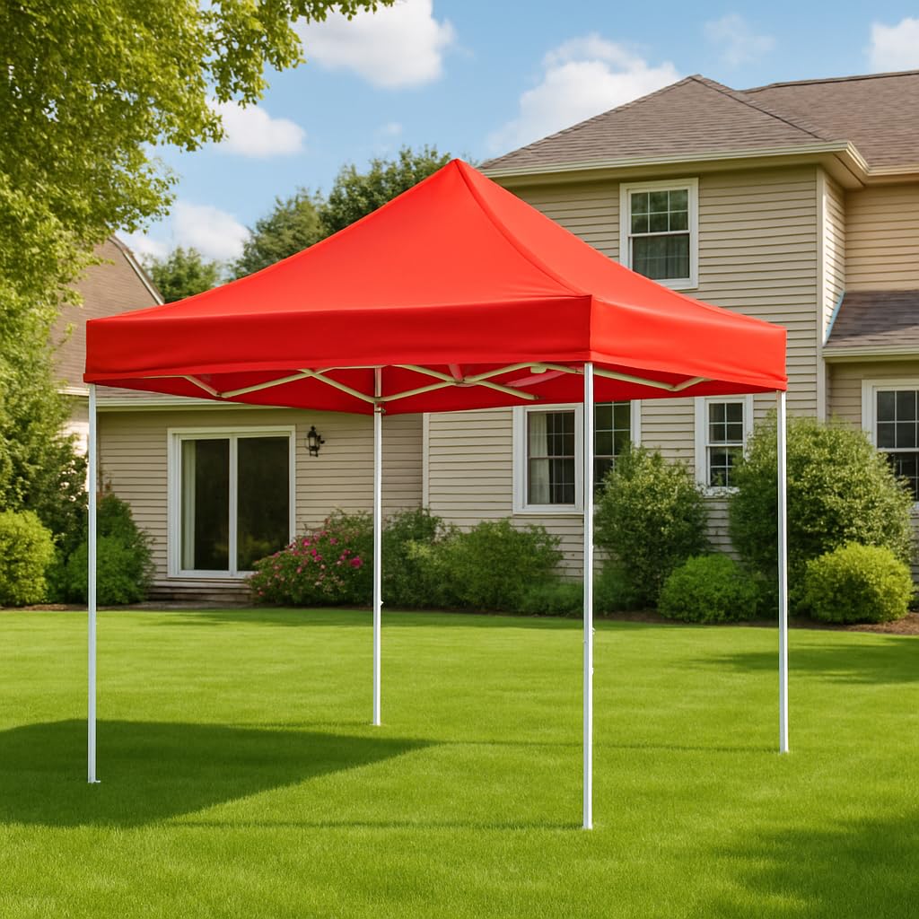 TrustBasket Gazebo - 10x10 ft, 9ft Height, Portable Canopy Tent, Waterproof & UV Resistant Outdoor Tent, Rust-Resistant Frame, Adjustable Height, Easy Installation, Gazebo Tent for Outdoor 10x10